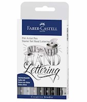 Set x 8 Pitt Artist Pen Hand Lettering Faber Castell Kit de Inicio
